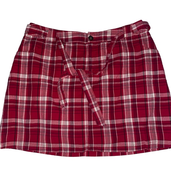 St. John's Bay Other - St John’s Bay Red & White Plaid Skort.  Stretch. 16W. NWT